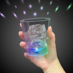 LED Disco Ball 8 oz. Rocks Glass