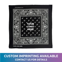 Black Cotton Bandanas