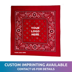 Red Cotton Bandanas