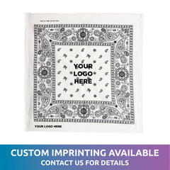 White Cotton Bandanas