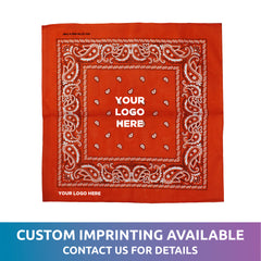 Orange Cotton Bandanas