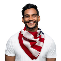 American Flag 22" Cotton Bandanas