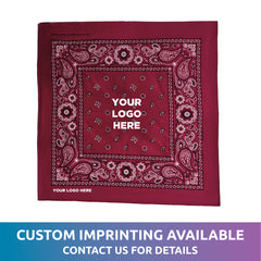 Maroon Cotton Bandanas