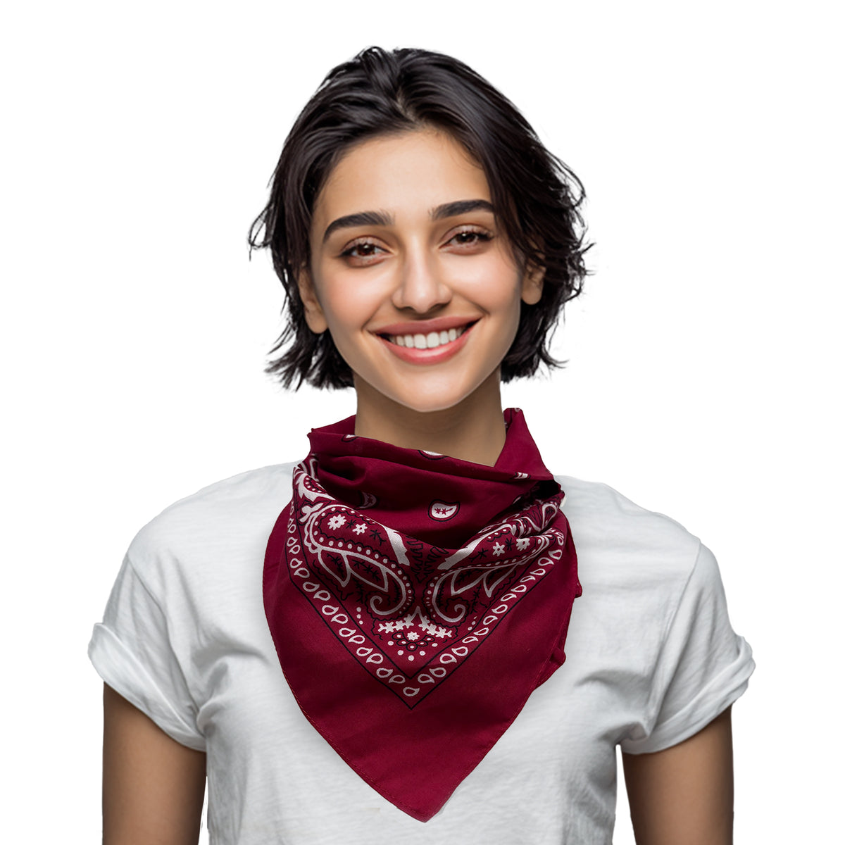 Maroon Cotton Bandanas