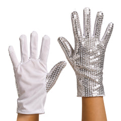 Silver Sequin Right Hand Glove