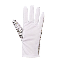 Silver Sequin Left Hand Glove