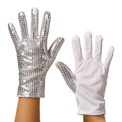 Silver Sequin Left Hand Glove