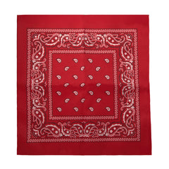 Red 21" Paisley Bandanas
