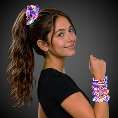 LED Patriotic Hair Scrunchies