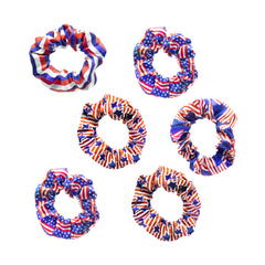 LED Patriotic Hair Scrunchies