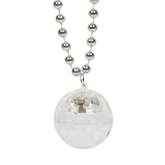 LED Disco Ball Pendant Necklace