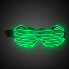 Green EL Wire Slotted Shades