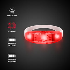 LED Sound-Activated Red Stretchy Bracelet
