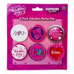 Valentine's Day 2 1/4" Buttons