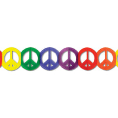 Peace Sign Garland Decoration