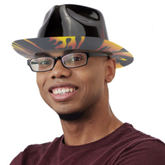 Flame Fedora Hats