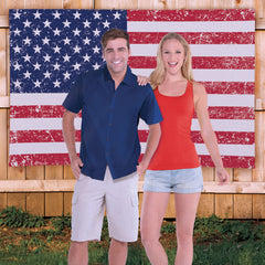 Vintage American Flag Backdrop