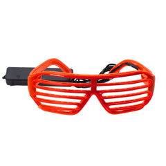 Orange EL Wire Sound Activated Shades