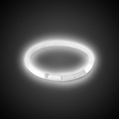 White 8" Glow Bracelets