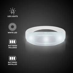 LED Sound-Activated White Stretchy Bracelet