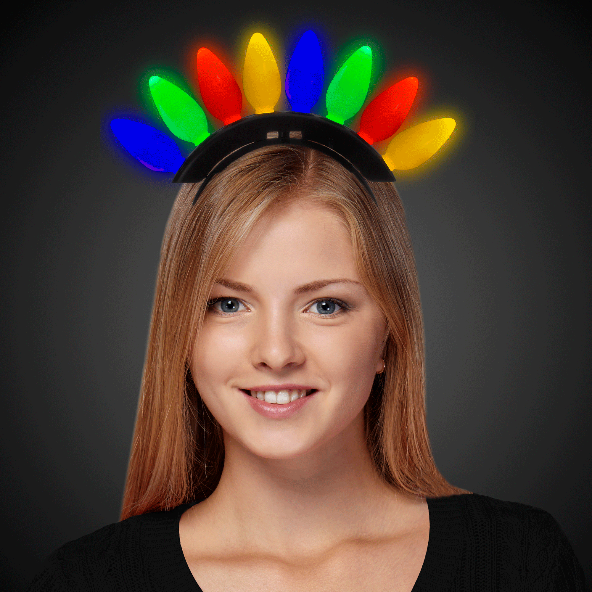Windy City Novelties Christmas Lightbulb Headband Windy City Novelties Christmas Lightbulb Headband