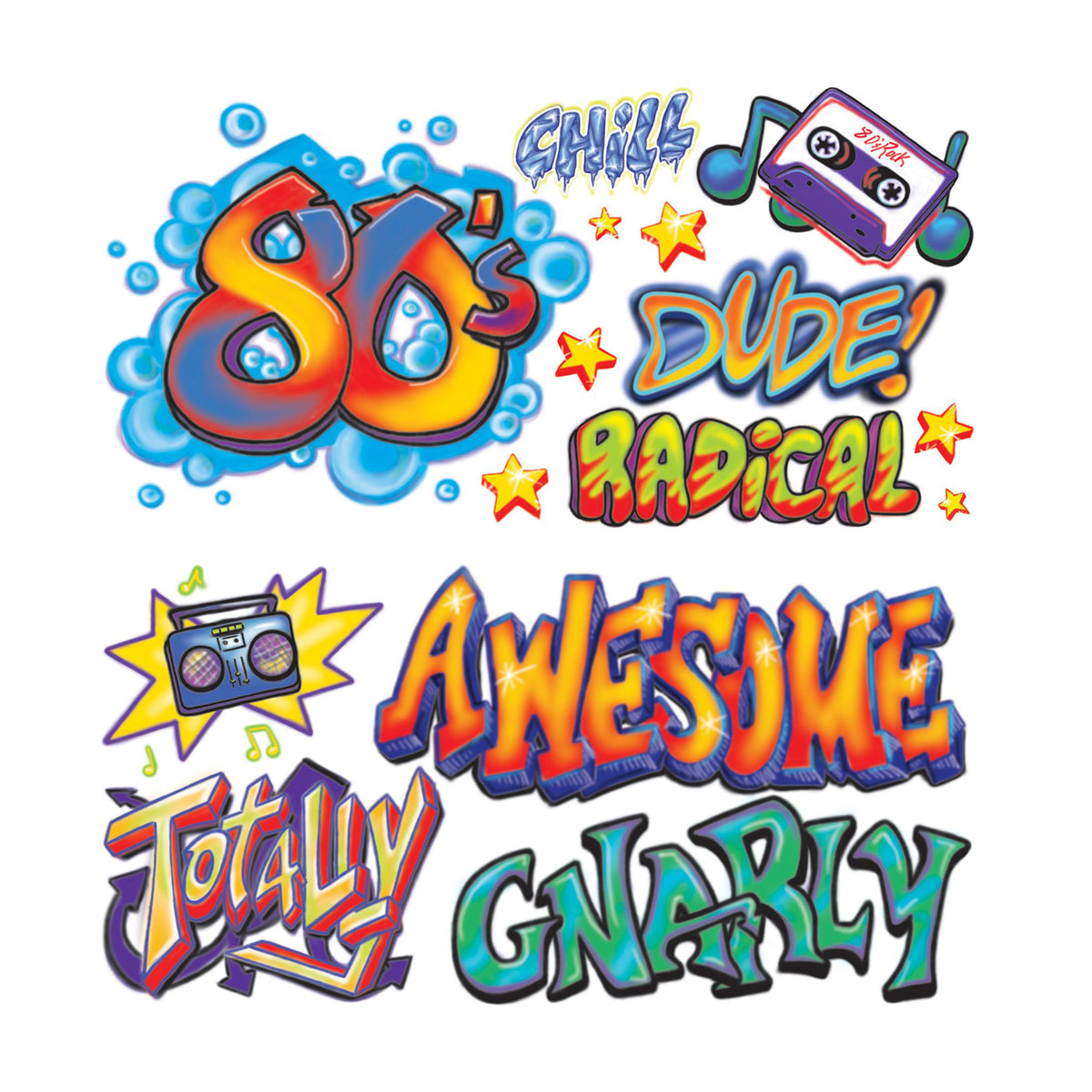 80's Graffiti Props