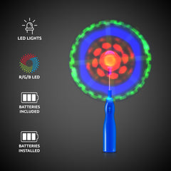 LED Blue Windmill Wand