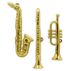 Gold Musical Decorations