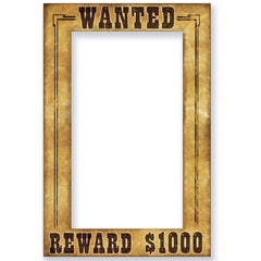 Western Wanted Sign Photo Frame