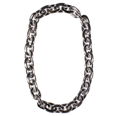 LED Silver Chain Link Necklace
