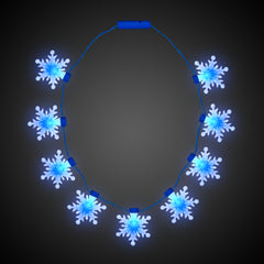 LED Snowflake Necklaces Retail Display