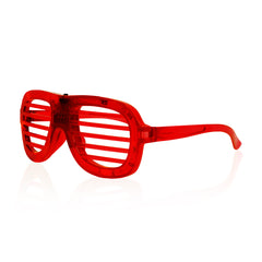 LED Red Slotted Glasses
