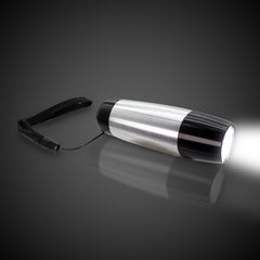 LED Silver & Black 4" Taper Flashlight