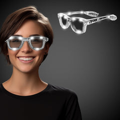 White LED Retro Sunglasses