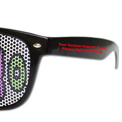 Black Custom Retro Sunglasses