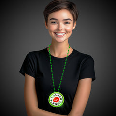 St. Patrick's Day LED Pendant Bead Necklaces Retail Display