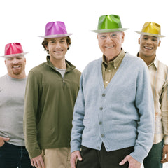 Metallic Fedora Hats