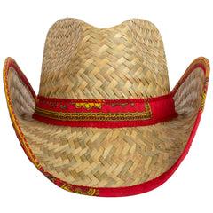 Bandana-Trimmed Cowboy Hat
