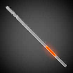 Orange 9" Glow Motion Straw