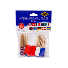 International Flag Garnish Picks