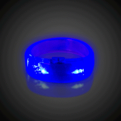 Blue LED Bangle Bracelet