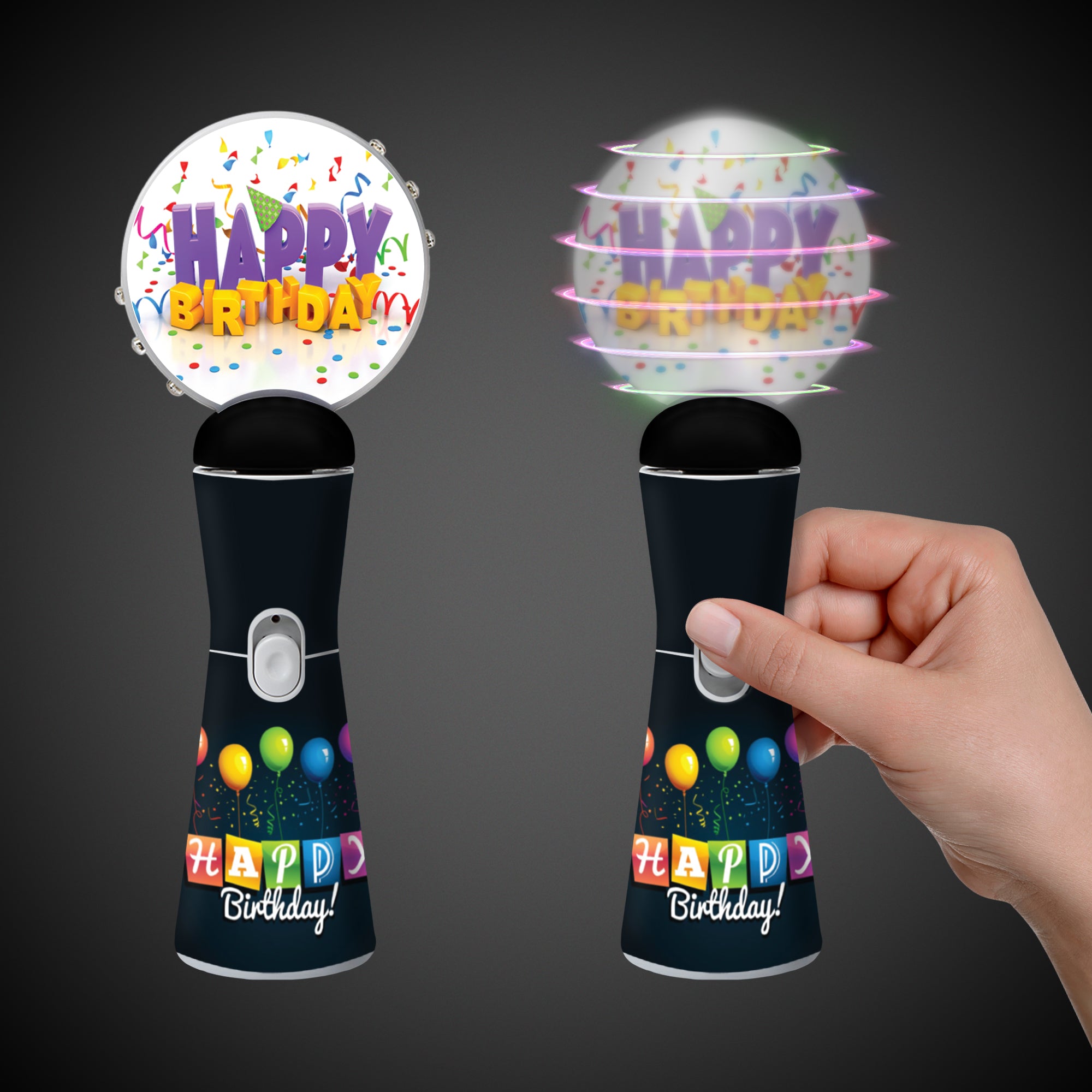 Happy Birthday LED Coin Spinner Wand – Windy City Novelties