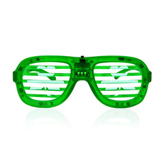LED St. Pat's Shamrock Slotted Shades