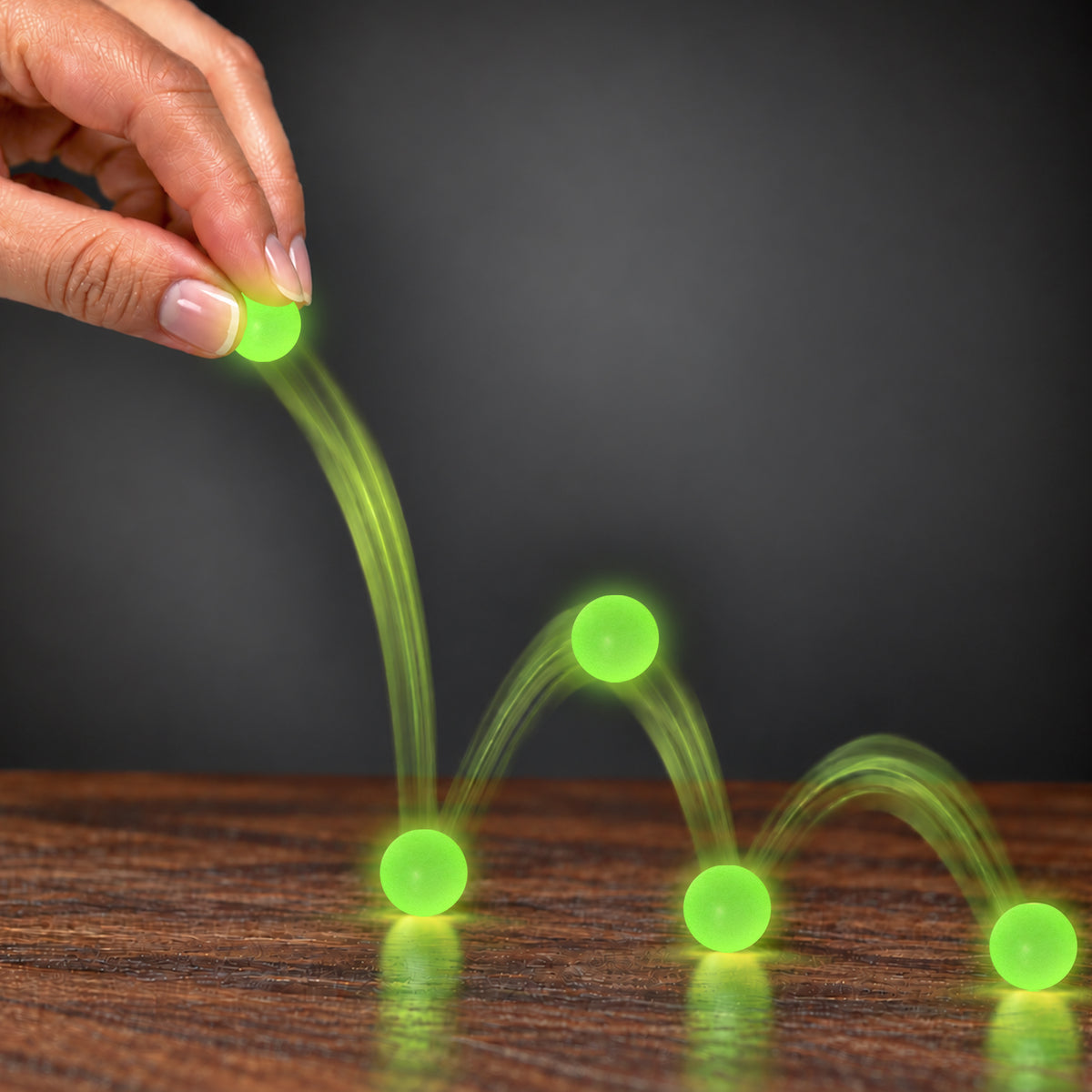 Glow Bouncing Balls