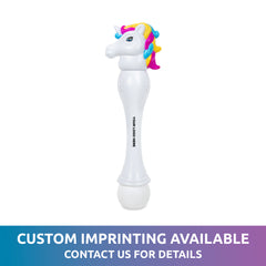LED Unicorn Bubble Wand with Bubbles