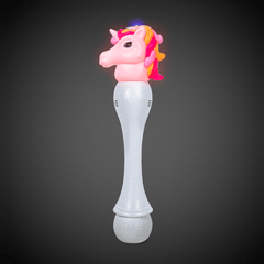 LED Unicorn Bubble Wand with Bubbles