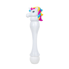 LED Unicorn Bubble Wand with Bubbles