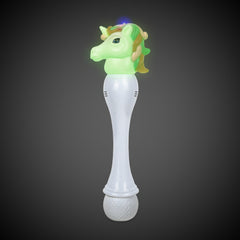 LED Unicorn Bubble Wand with Bubbles