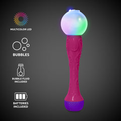 LED Pink Bubble Wand