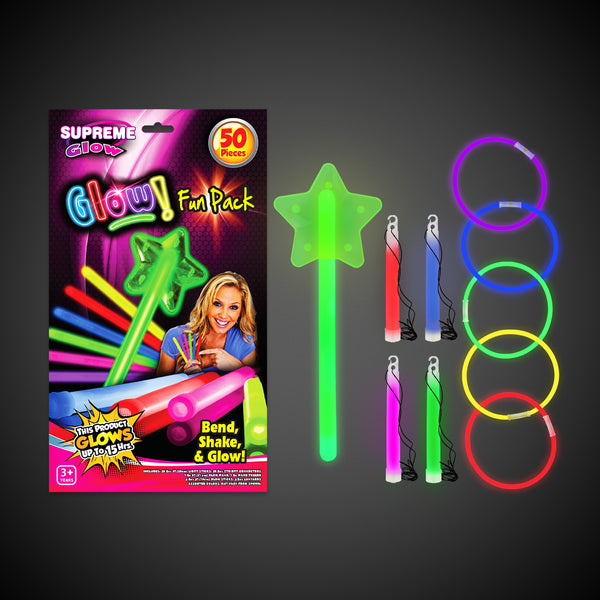 Glow Fun Pack - 50 Pieces – Windy City Novelties